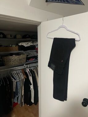 Levi's 510 Black Folded Straight Jeans